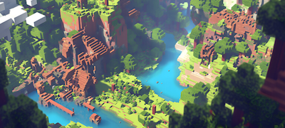 Пейзаж Minecraft